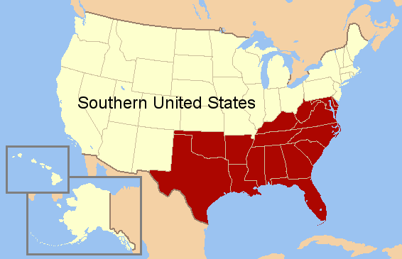 American South Animated Map