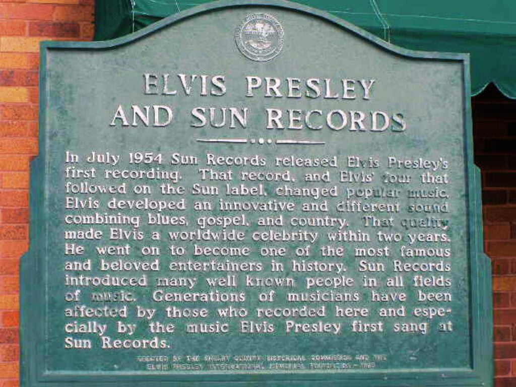 Historical Marker Elvis Presley