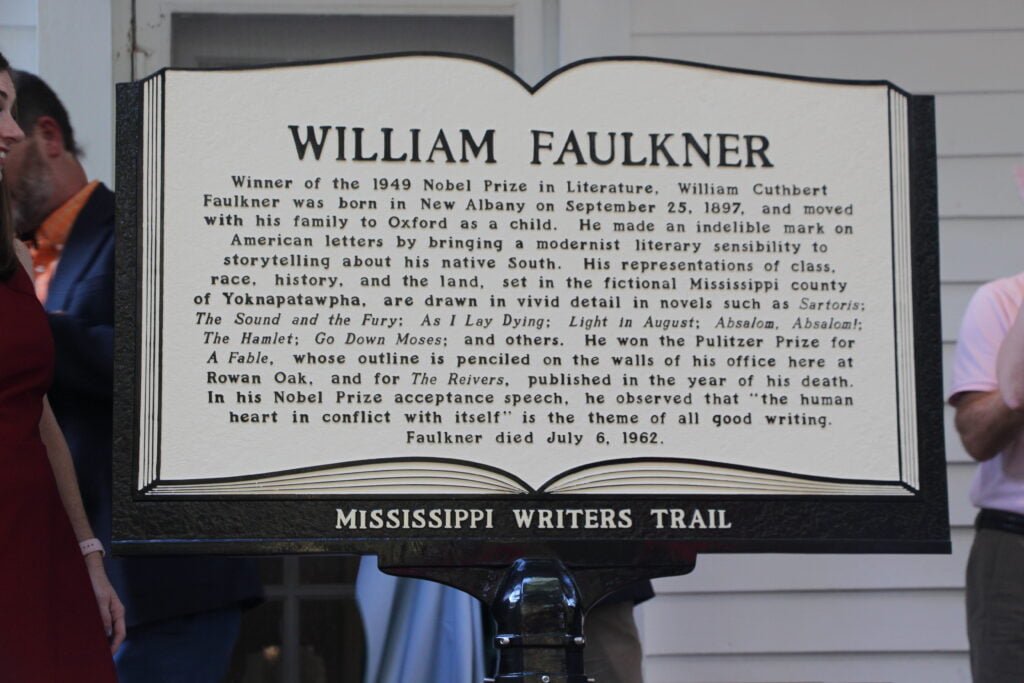 Mississippi Writers Trail William Faulkner Marker