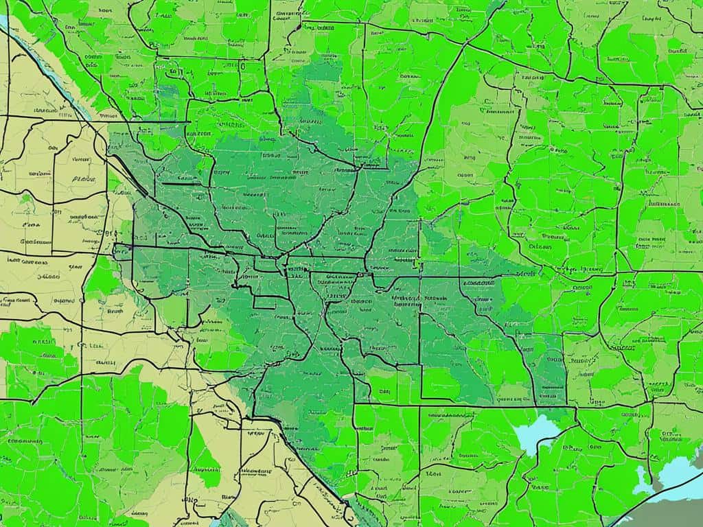 A border map of the states representing Is Oklahoma a Southern State, and Is Arkansas a Southern State