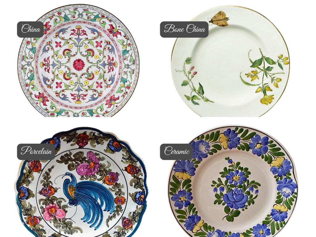 China vs. Bone China vs. Porcelain vs. Ceramic